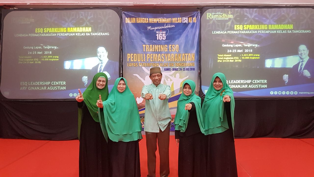 290 Warga Binaan Meriahkan Training ESQ di Lapas Wanita Tangerang